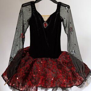 Black Velvet Red Tutu by Revolution Dancewear